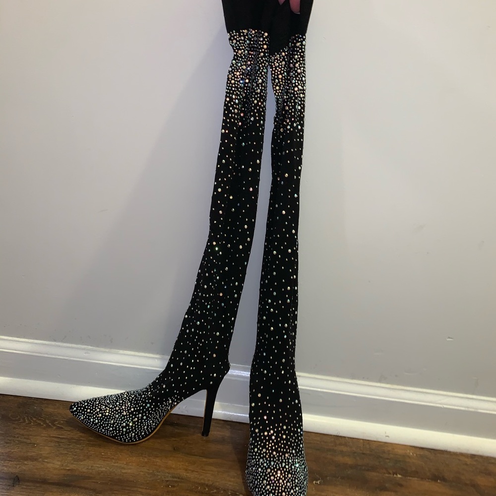 Thigh High stocking heels